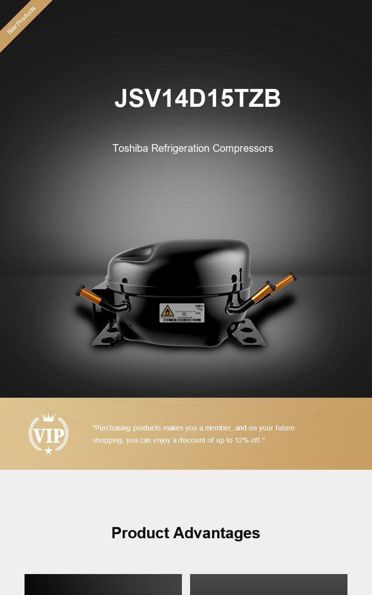 Toshiba Compressor JSV14D15TZB, technical parameters pdf, structure diagram